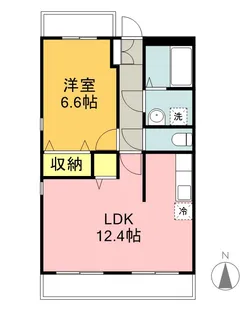 LATTE外原館【1階】の間取り