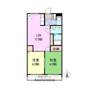 ディスカバリー柿田【1階】の間取り