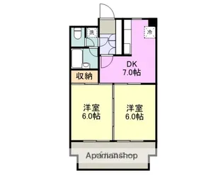 SUNひあり【2階】の間取り