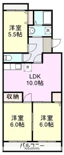 シャトーヴェルツ【203号室】の間取り