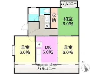 ロイヤルシティ東美【1階】の間取り