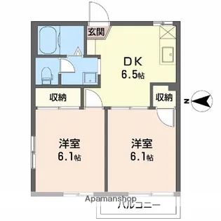セラ・フジオカ【B207号室】の間取り