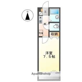 アプローズ【4階】の間取り