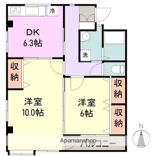要八ハイツ【303号室】の間取り
