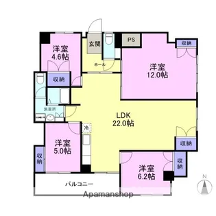 クリーンハイツ【2階】の間取り