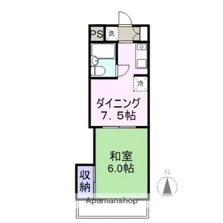 クリーンハイツ【4階】の間取り