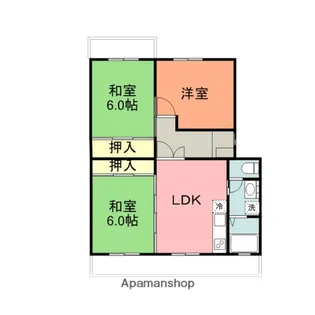 アヴニールドゥモエ【101号室】の間取り