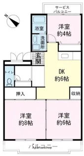 アヴニールドゥモエ【1階】の間取り