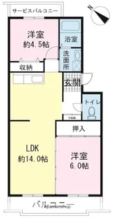 アヴニールドゥモエ【3階】の間取り