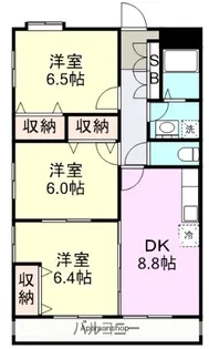 グランデュオ北村 A棟・B棟【1階】の間取り