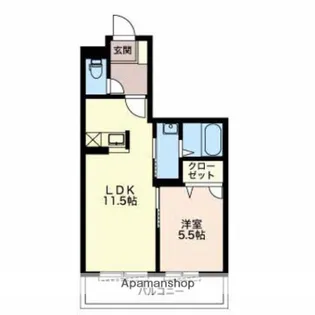 BEREOオリエンス【1階】の間取り