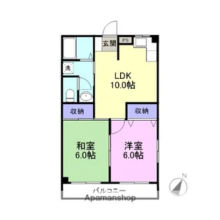 ル・メルベイユ【1階】の間取り