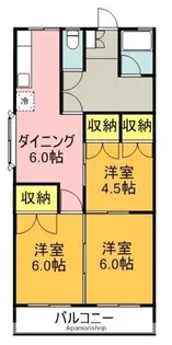 かたのコーポラス【1階】の間取り