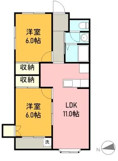 スプレング小林【3階】の間取り