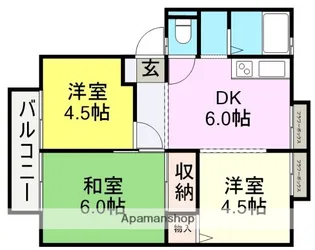 ハイツエクセル【2階】の間取り