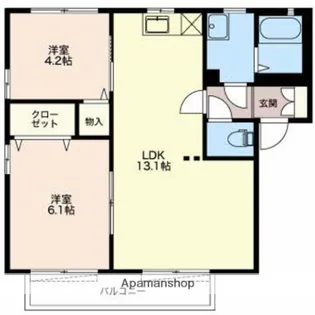 ディアスセリザワ【1階】の間取り