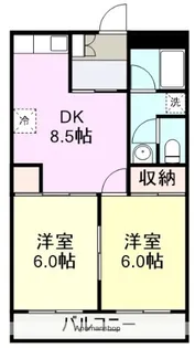 ヒルサイドテラス徳倉【2階】の間取り