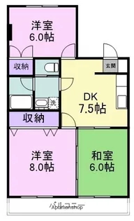 ホーム柏谷2【3階】の間取り