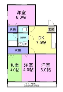 ホーム柏谷2【3階】の間取り