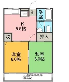 シャローム【2階】の間取り