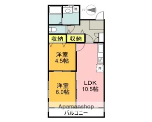 ウィスタリア5【1階】の間取り