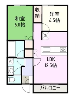 フジハイツ【2階】の間取り