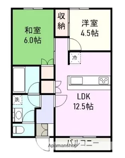 フジハイツ【2階】の間取り