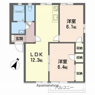 パークヒルズCDE【1階】の間取り