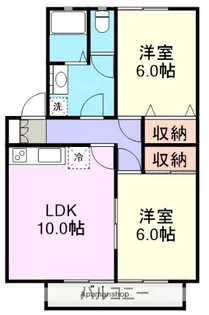 ハイカムール白銀A棟【1階】の間取り