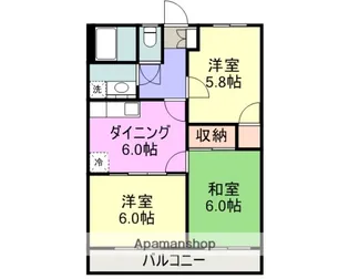 ハイツスグロ【202号室】の間取り
