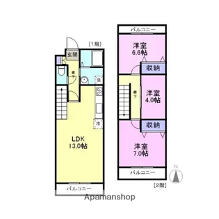 ひまわりはうすⅡ【2階】の間取り