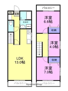 ひまわりはうすⅡ【2階】の間取り