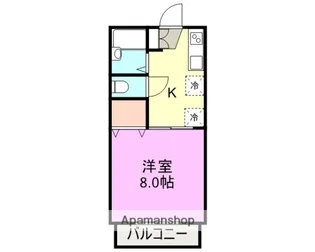 コーポつちやB棟【1階】の間取り