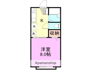 ハイコーポ柳郷地C棟【1階】の間取り