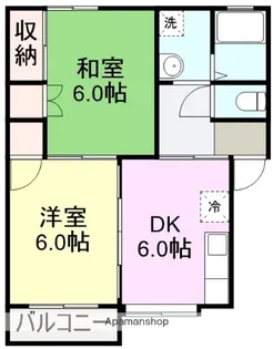 エーデル鈴木【2階】の間取り