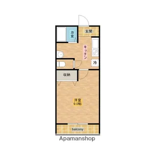 ラージワンコート【1階】の間取り