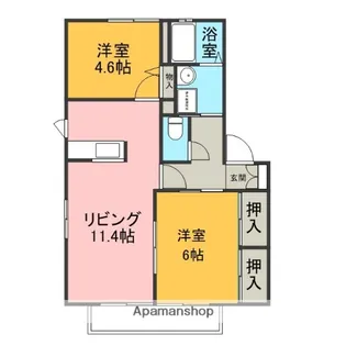 バリュージュ桜堤B【1階】の間取り