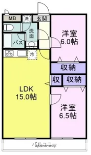 ベルエポック・フジカ【1階】の間取り