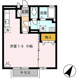 ララ 花いち【1階】の間取り