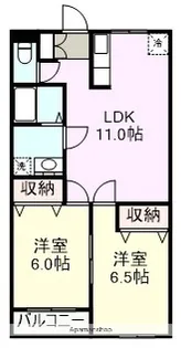 フラリッシュM【2階】の間取り