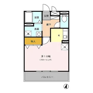 ドミールさつき【2階】の間取り