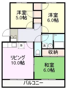 レジデンスISHII N【3階】の間取り