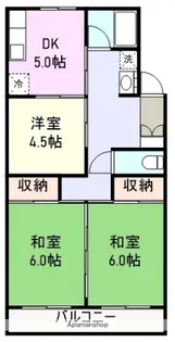 松竹ハイツ【3階】の間取り