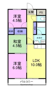 メゾンドフェリカ【3階】の間取り
