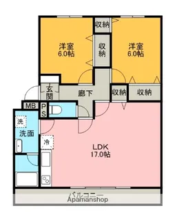 シャンペトル【3階】の間取り