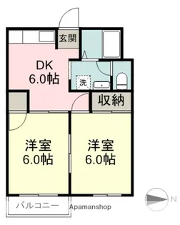 メゾン大場【2階】の間取り