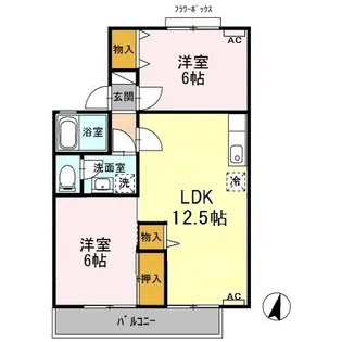 ファミール塚田【2階】の間取り