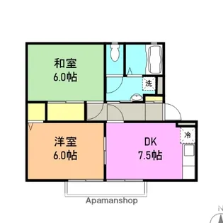 サンガーデン畑中A【2階】の間取り