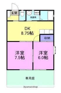 メゾンコクシネル【1階】の間取り