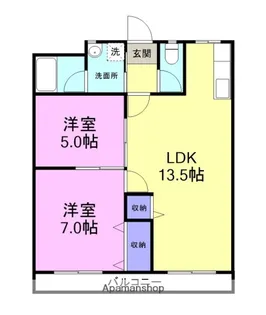 シティパレス柿島【3階】の間取り